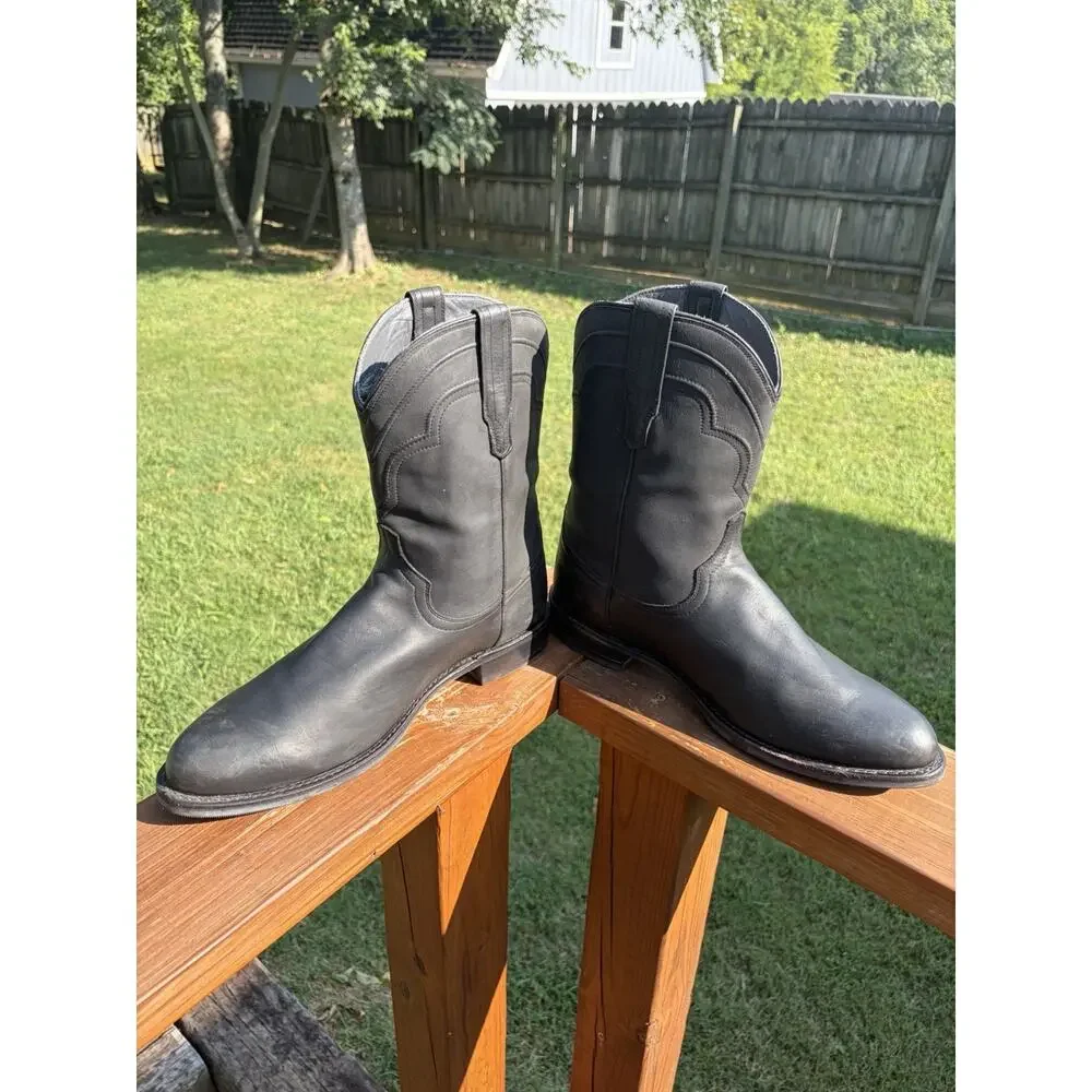 Tecovas The Jake 2100 Mens 13EE Black Leather Western Roper Boots Vibram Sole